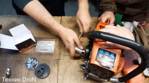 Замена Сцепления и ведущей звездочки на Китайской бензопиле.