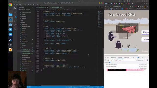 Пилю пошаговую RPG в браузере. Логика AI смотреть онлайн