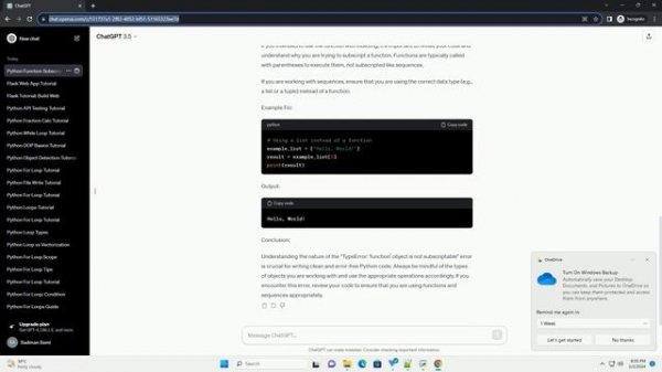 python function object is not subscriptable