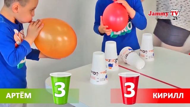 УСПЕЙ ПЕРВЫМ!! ЧЕЛЛЕНДЖ Со Стаканчиками И Шариками!!! | Jammy TV