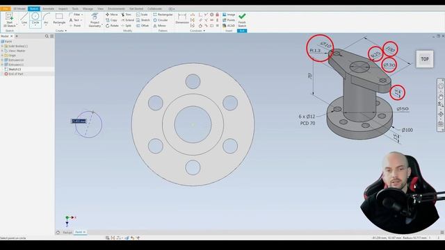 Autodesk Inventor 2021 | Exercise 05 | Intermediate Tutorial смотреть онлайн