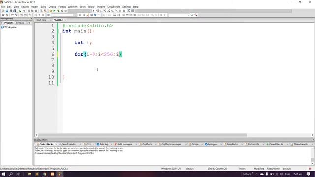 C Program to Display ASCII Characters using For Loop смотреть онлайн
