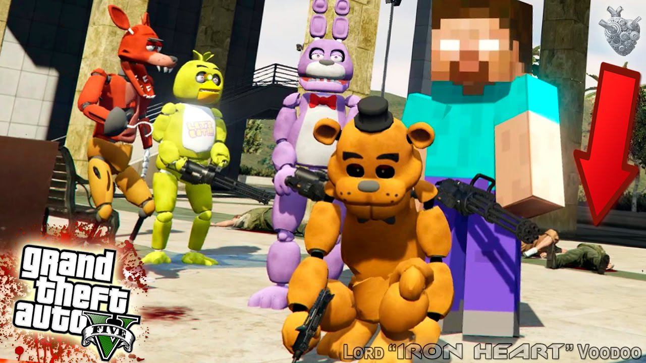 ГТА 5 МОДЫ! АНИМАТРОНИКИ FNAF СПАСАЮТ ХИРОБРИНА ИЗ НОВОЙ ТЮРЬМЫ НА ОСТРОВЕ! ВИДЕО GTA V! GTA 5 MODS смотреть онлайн