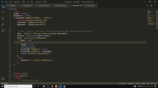 PHP Login System Tutorial: password_hash() and password_verify() in php | PHP Tutorial #46 смотреть онлайн