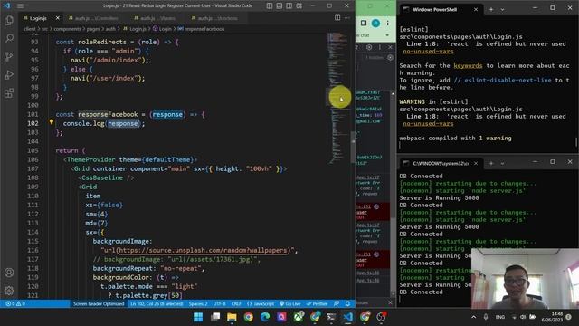 React Login Facebook ล็อคอิน | MERN Stack #15 смотреть онлайн