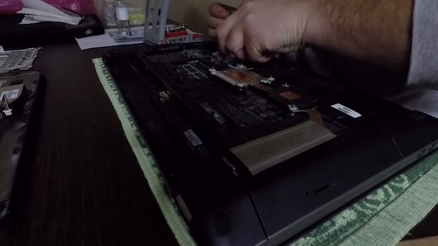 ЗАМЕНА ТЕРМОПАСТЫ НА НОУТБУКЕ, HP ProBook 4540s