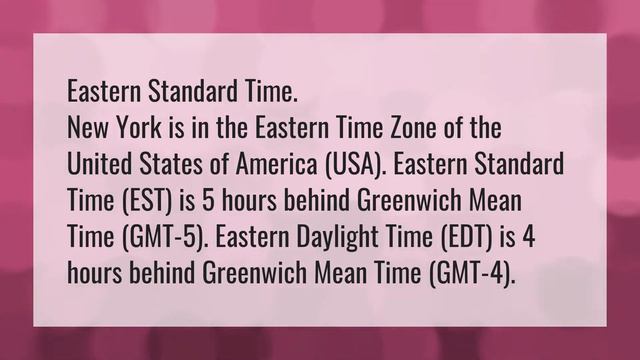 What GMT is New York? смотреть онлайн