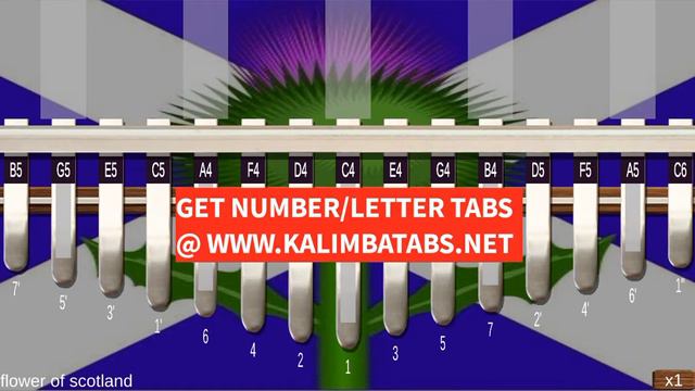 🏴󠁧󠁢󠁳󠁣󠁴󠁿 Flower Of Scotland (Kalimba Tutorial & Tabs) смотреть онлайн