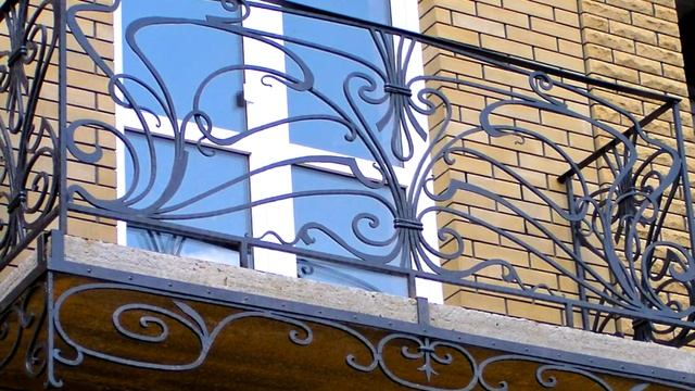 Перила 104 Кованые балконные ограждения в Днепропетровске фото ковка ограждение для балкона металл смотреть онлайн