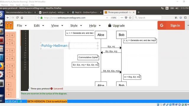 Demo of Three-pass Protocol or Non-Secret Encryption in a Finite Field смотреть онлайн