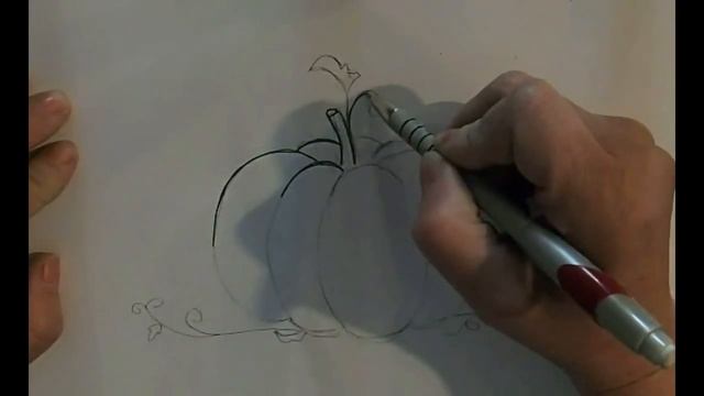 Учимся рисовать тыкву смотреть онлайн