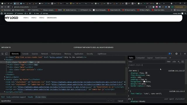 How to create custom template for Wordpress, pt. 2(header,footer,post query) смотреть онлайн