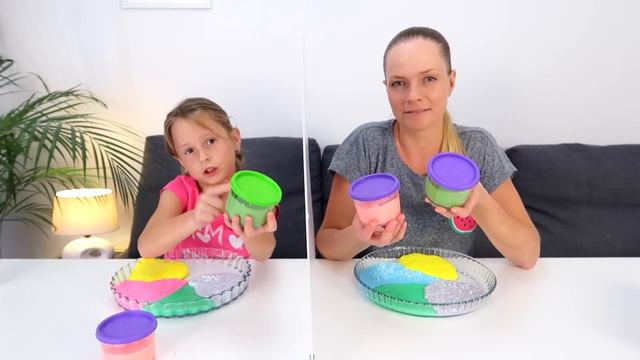 Тайные Коробки Телепатия Слайм Челлендж /// MYSTERY BOX OF SLIME TWIN TELEPATHY CHALLENGE!!! смотреть онлайн