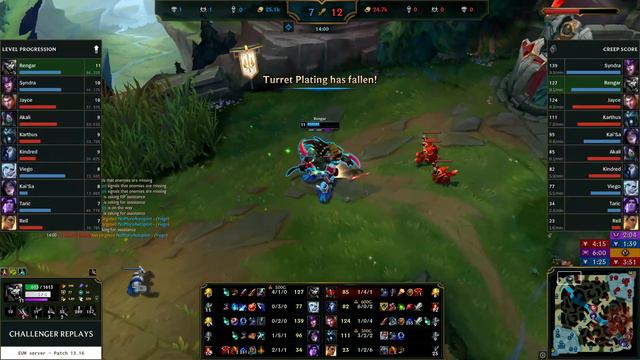 Rengar Top vs Akali - EUW Challenger Patch 13.16 смотреть онлайн
