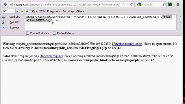 SQL Injection && LFI shell upload смотреть онлайн