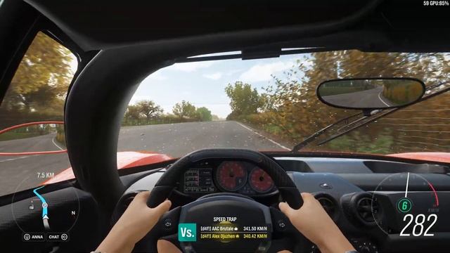 Forza Horizon 4 - 2002 Ferrari Enzo Ferrari - Car Show Speed Jump Crash Test . 1440p 60fps. смотреть онлайн
