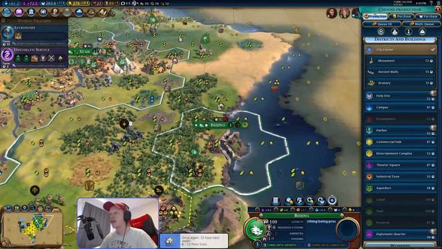 Part 3, lets play China! Civilization VI! смотреть онлайн