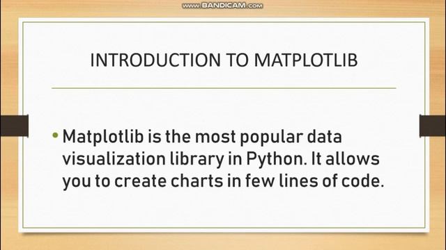 Introduction to Matplotlib смотреть онлайн