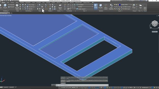 Creating a Door - AutoCAD 3D Modeling смотреть онлайн
