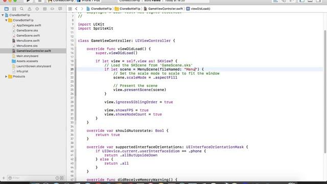 Разработка игры на Swift. Часть 3. Настройка сцены (2017) смотреть онлайн