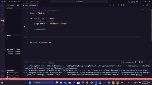 09 - Como configurar titulo e tema da aplicacao flet - Curso de Flet || #python #flet смотреть онлайн