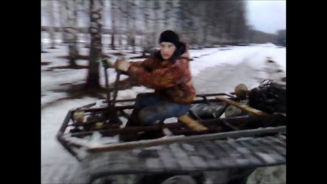 Самодельный гусеничный вездеход. смотреть онлайн