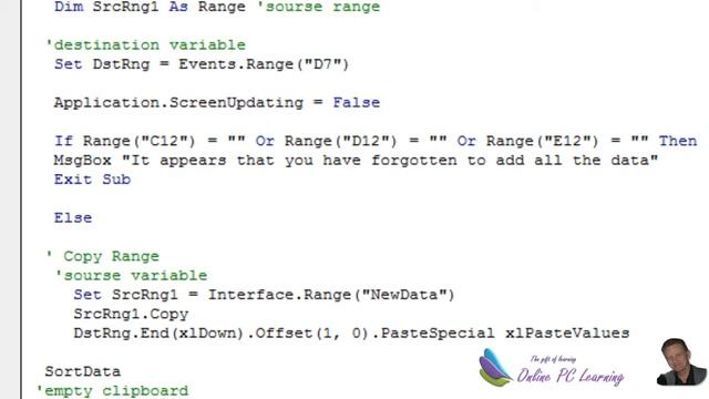 Excel VBA -- Events Database Training Tracker -- Excel 2010 Part 5 смотреть онлайн