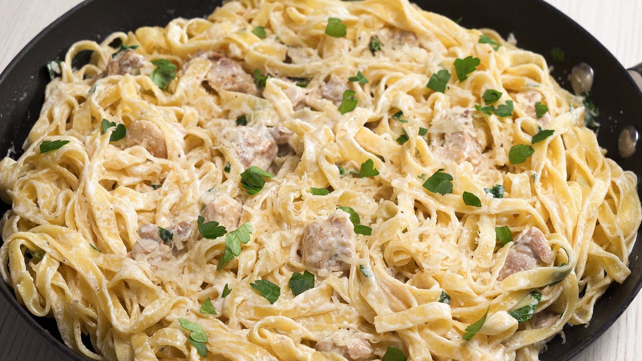 Вкусный ужин за 15 минут ПАСТА С КУРИЦЕЙ В СЛИВОЧНОМ СОУСЕ. Рецепт от Всегда Вкусно смотреть онлайн