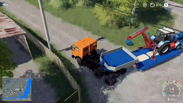 КОПАТЬ ТЕПЕРЬ НЕЧЕМ - ТРАКТОР СЛОМАЛСЯ - ВЕЗЕМ НА РЕМОНТ FARMING SIMULATOR 19 смотреть онлайн
