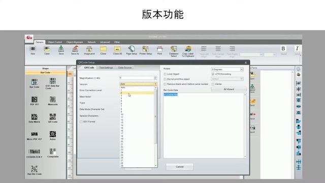 GoLabel - QR Code 中新增"版本"功能 смотреть онлайн