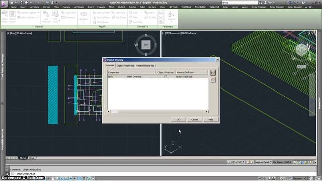 Material in Live Section/Materiales en secciones vivas - AutoCAD Architecture смотреть онлайн