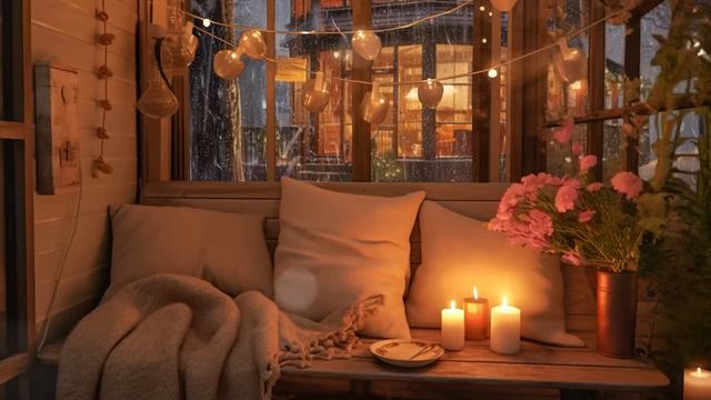 Nightly Sleep Jazz Piano Music with Rain Sounds - Soft Jazz Instrumental - Soothing Background Musi смотреть онлайн