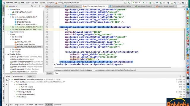 Lập trình Android Giao Diện - V53: Sử dụng textInputLayout trong android cho validate dữ liệu смотреть онлайн
