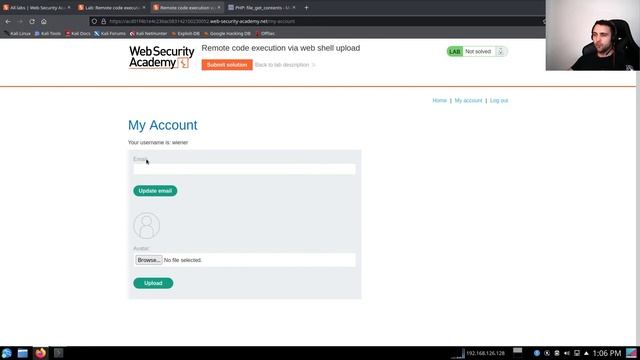 Web Application Penetration Testing In Burp Academy Labs - Arbitrary File Upload смотреть онлайн