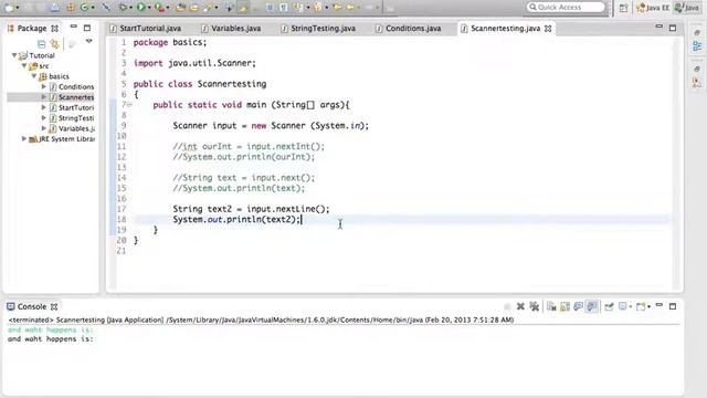 Java Programming Tutorial 07 - Working with String input смотреть онлайн