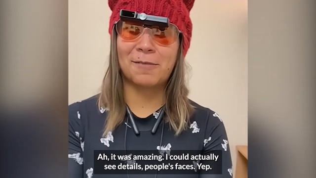 Maya has retinal dystrophy and is using a 4X VES Sport II bioptic telescope to see distance and nea смотреть онлайн