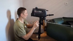 Подвесной транец и транцевые колеса на лодку колибри