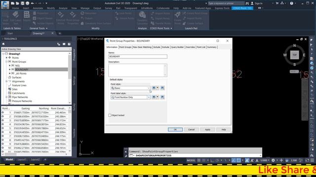 Civil 3D AutoCad Civil 3D How to Import Export Points Add Groups and Styles 002 смотреть онлайн