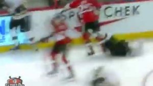 Подборка силовых приёмов и столкновений в хоккее.