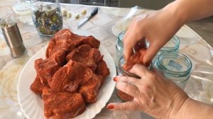 Мясо в банке так Готовлю много лет ХРАНИТЬ МОЖНО В ПОДВАЛЕ