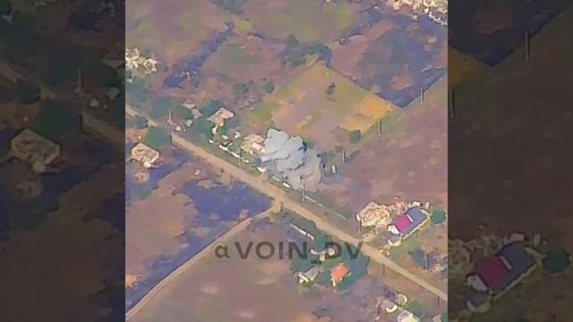 Заявлено как удар ЛМУРом по позиции ВСУ в доме в пос. Новомихайловка, северо-восточнее Угледара