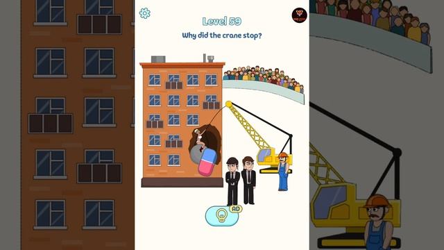 Erase It Delete One Part: Why Did The Crane Stop? (+18) Gameplay Walkthrough #Shorts смотреть онлайн