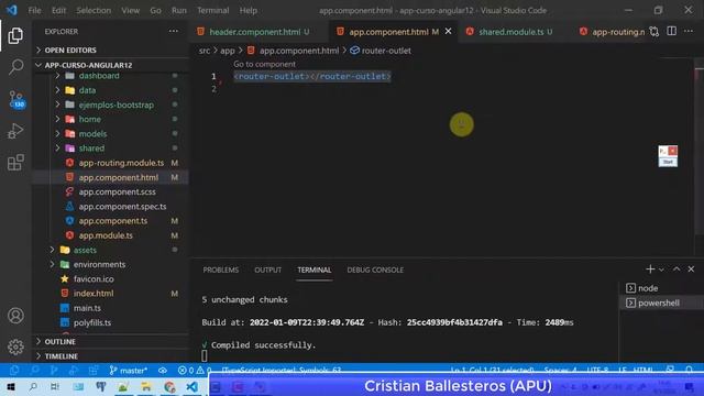 Routing en Angular 12 usando routerlink en el menú de navegación PARTE 2/2 смотреть онлайн