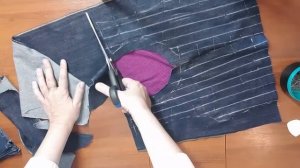 Шьем сарафан из старых джинсов.