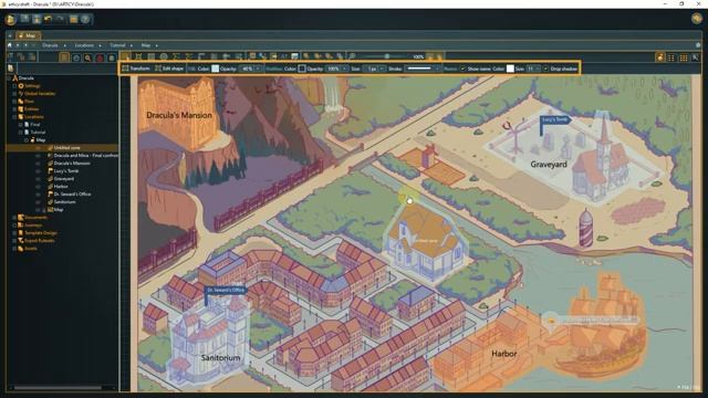 articy:draft 3 - First Steps Tutorial - Lesson 16 (Creating a reference map) смотреть онлайн