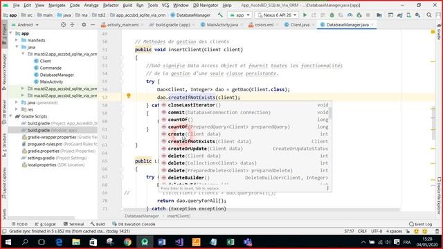 Android - TP11 : Accès aux bases de données SQLite via OrmLite - Part1 смотреть онлайн