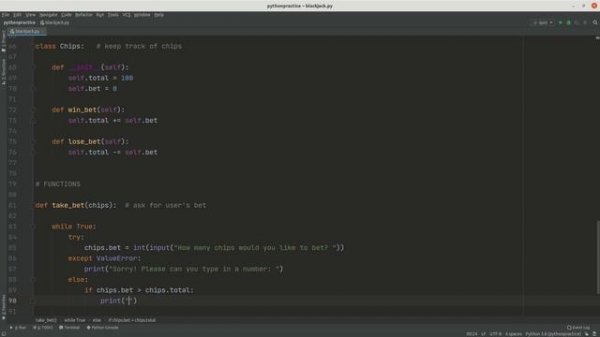 Blackjack Game in Python