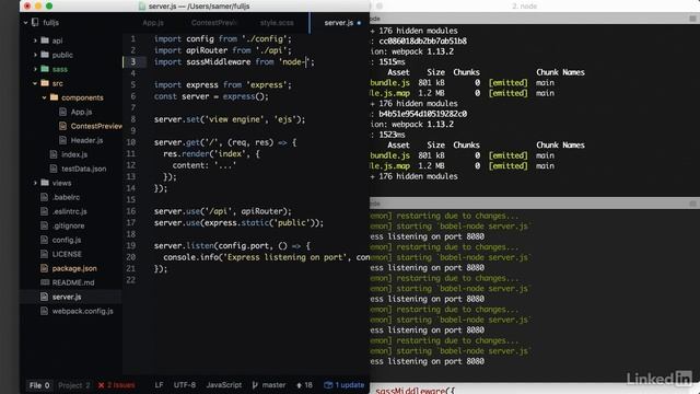 JavaScript 017 Using Sass with Node смотреть онлайн