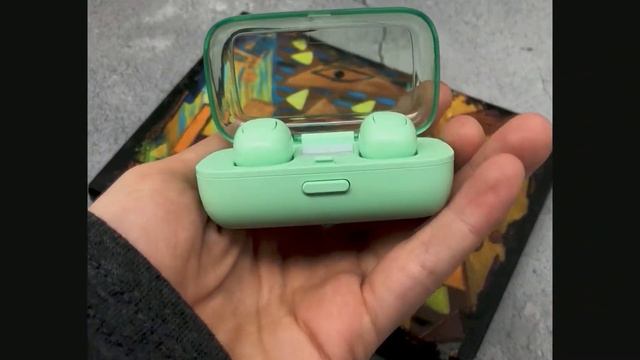 Беспроводные наушники блютуз гарнитура Bluetooth наушники 5.0 Wi-pods X21 ("Зеленые") смотреть онлайн
