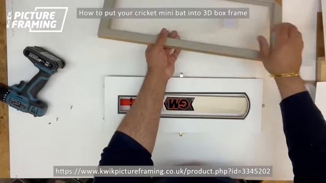 How to put your cricket mini bat into 3D box frame ? смотреть онлайн